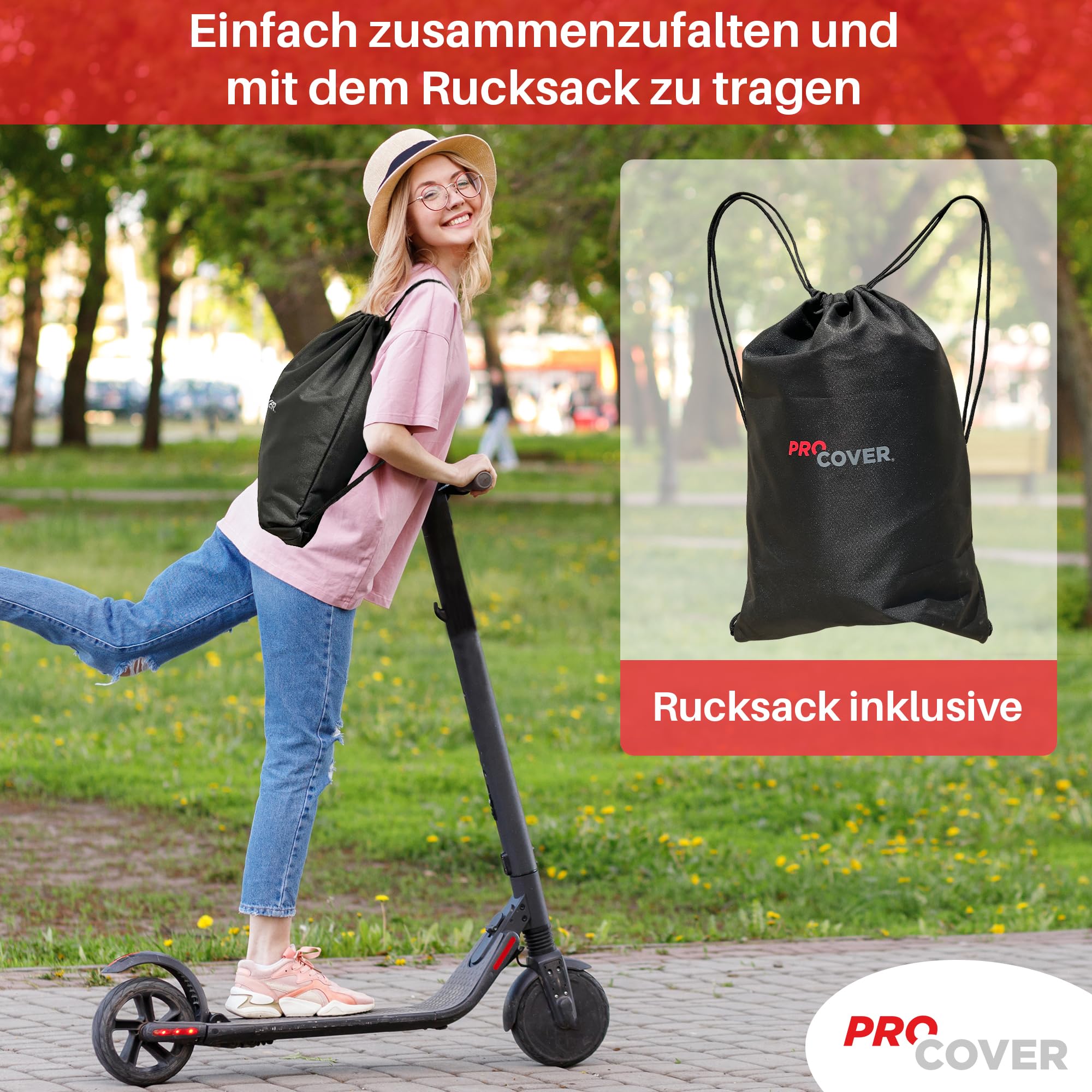 Premium Tragetasche für Elektroroller, kompatibel mit allen Marken, große Tasche, ideal für Transport oder Aufbewahrung, robuste und wasserdichte Aufbewahrungstasche