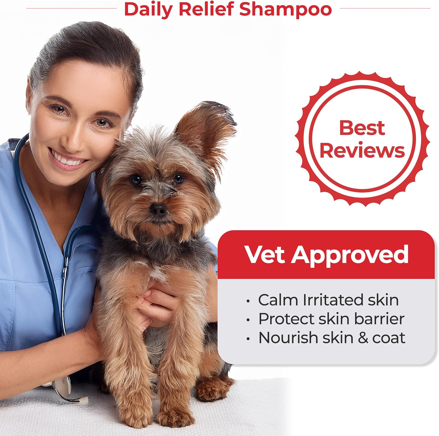 JAYU PET Daily Relief Shampoo - Vet Approved for Itchy Sensitive Skin, Natural Ingredients for Allergies. Moisturizing, Deodorizes Smelly Dogs, Best Odor Eliminating Dog Shampoo (10.1oz) 7