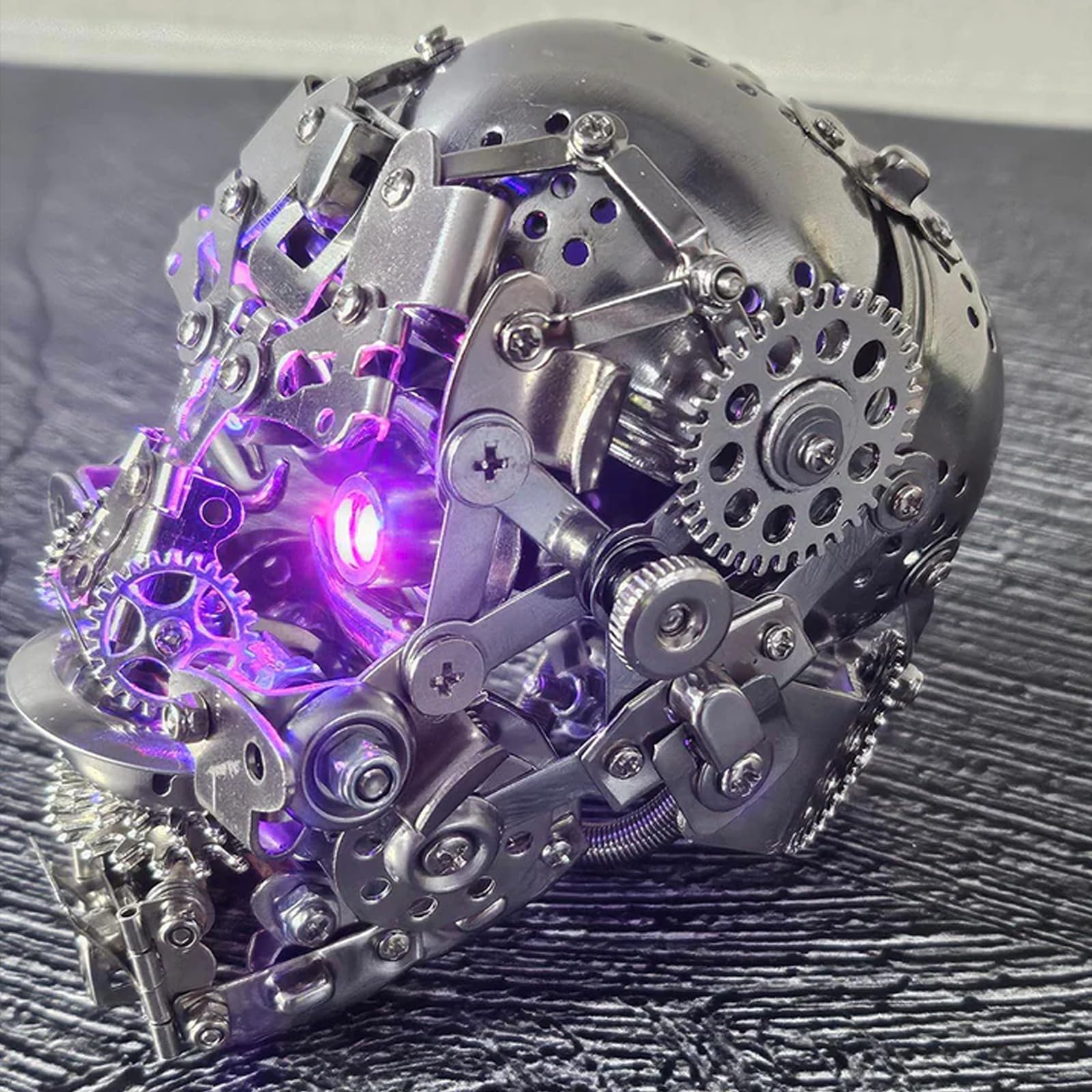 Metalkitor Metalowe puzzle 3D dla dorosłych, zestaw modelu szkieletu, steampunk, DIY, ozdoba czaszki, rękodzieło montażowe, łamigłówka - idealna dekoracja pokoju i wybór na prezent, ponad 240 szt