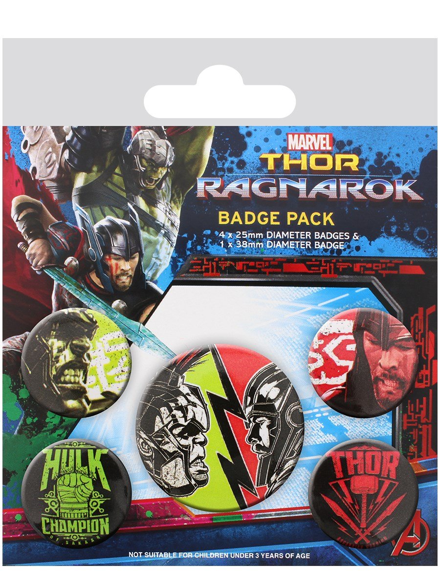 Pyramid International Thor Ragnarok Badge, Multi-Colour, 10 x 12.5 cm