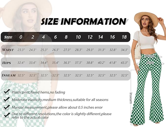 🍀 St. Patrick's Day Outfit Idea: Plaid Bell Bottoms ☘️