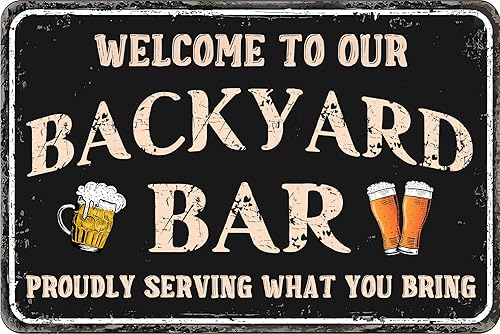 Miniatura 2 de SNOWANG Letreros decorativos de metal retro retro de 12 x 8 pulgadas para pared del hogar, cafeterías, cuevas de hombre, bienvenidos a nuestro bar