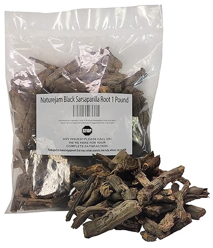 Naturejam Té de raíz de zarzaparrilla negra de 1 libra a granel, hierbas de México