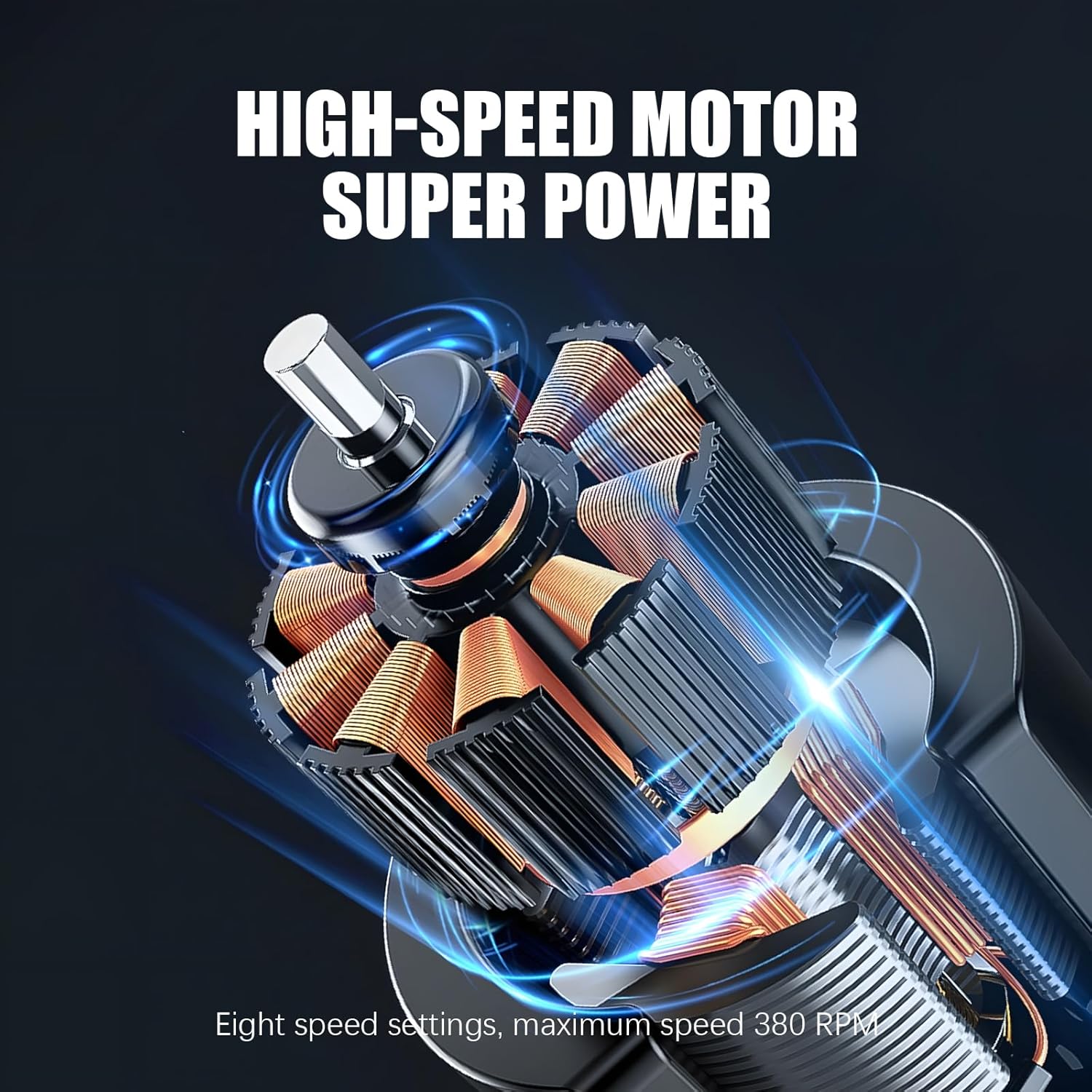 TBK008 Electric Screwdriver Cordless, 8-Level Torque, 380RPM High Speed with 24 Magnetic Bits, Left/Right Rotation, Type-C Rechargeable, Repair Tool Kit for Electronics Phone Camera Laptop Watch