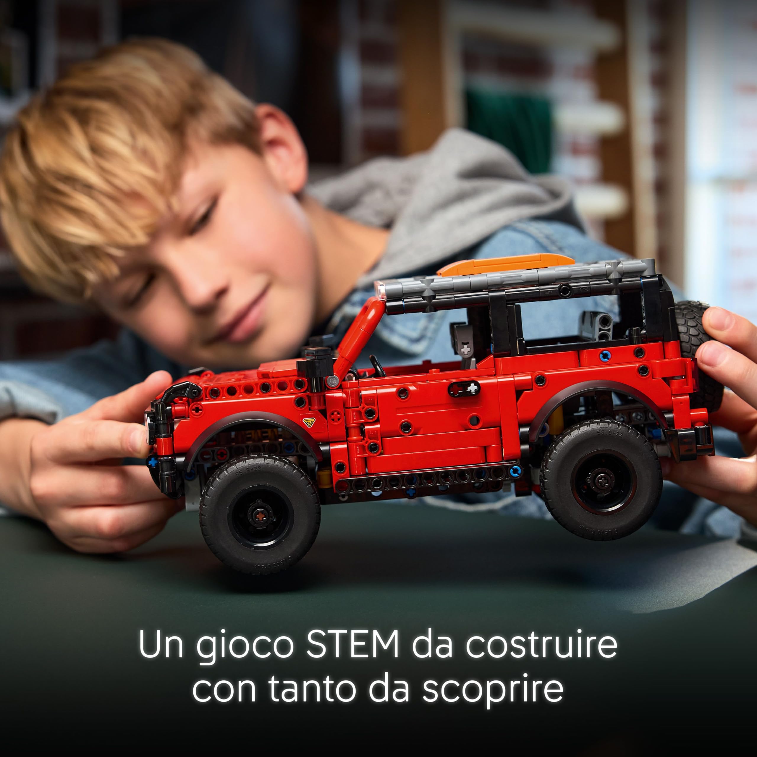 LEGO Technic SUV Ford Bronco - Macchina Giocattolo Off Road - Modellino di Auto con Porte Apribili, Motore V6, Sospensioni e Sterzo - Regalo da Collezione per Bambini da 9 Anni in su - 42213