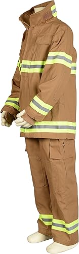 Miniatura 8 de Aeromax Traje de bombero Jr. personalizadoequipo de búnker, negro o bronceado