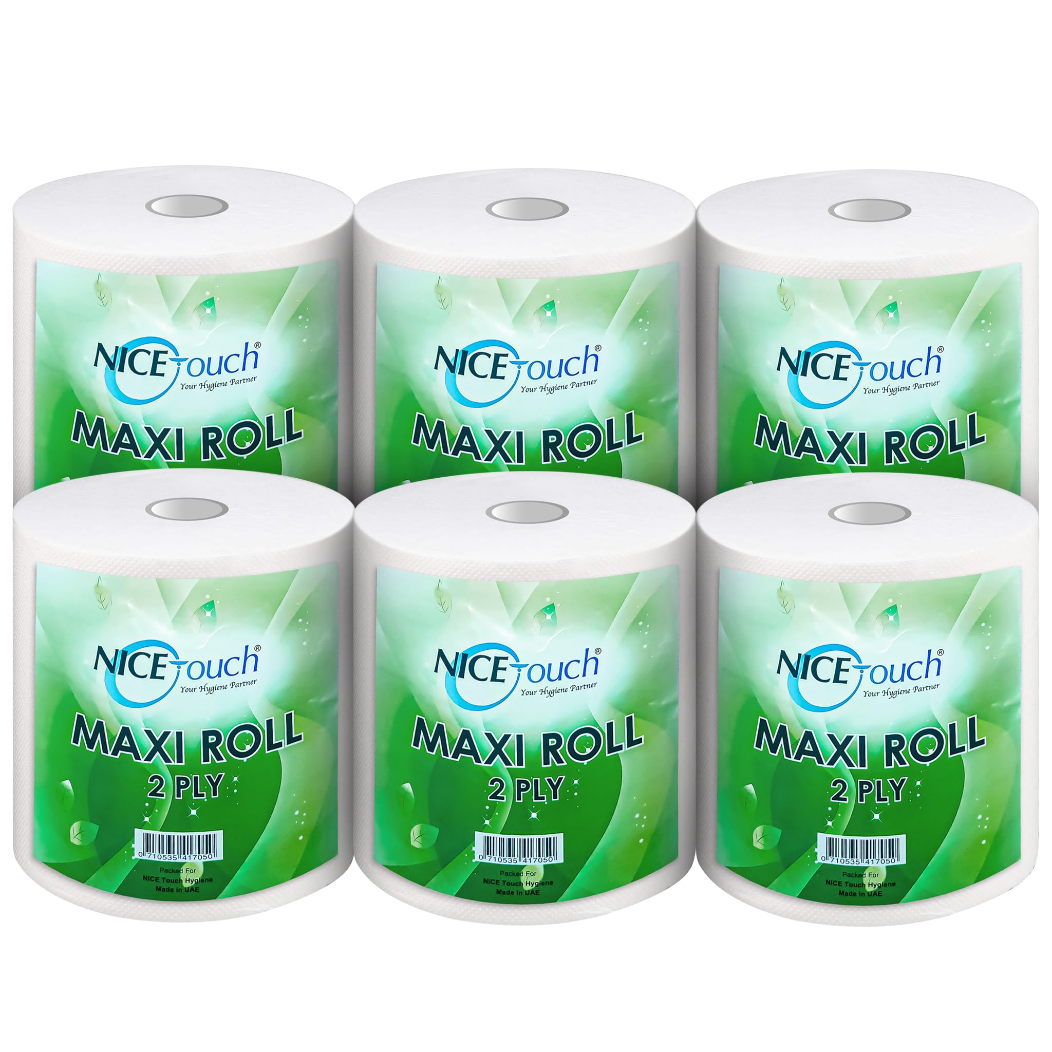 Sponsored Ad – Nice Touch 2-Ply Kitchen Paper Towel Tissue Rolls, 775 Sheets per Roll, 6 Maxi Rolls, 650g Each, Diamond Embossed, High Absorbency & Ultra-Soft Texture