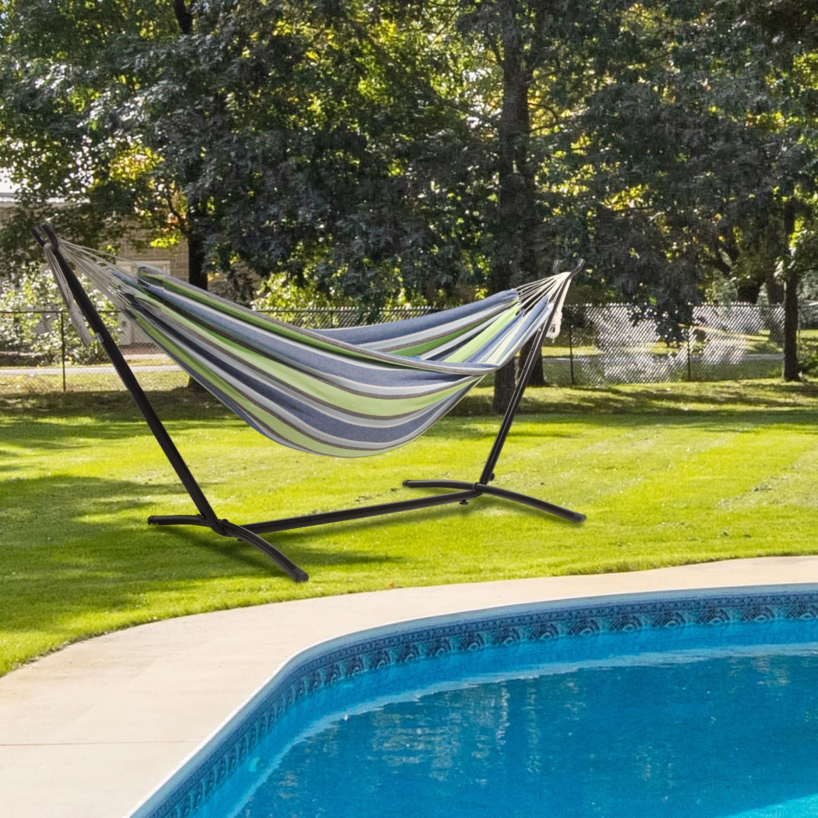 モリコーYahoo!店SUPERJARE Hammock with Stand, Person Heavy Hammock Duty