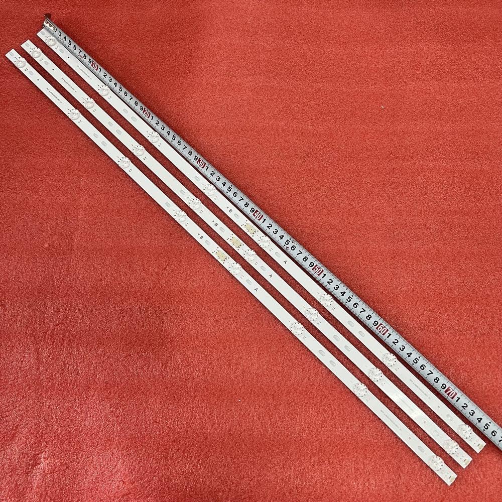 Bande LED 8 LED for Sharp RF-AJ400016SS30-0801 40BG3K 40BL5EA 40BL2EA 40BL3EA 40AJ2E 40AJ2I 40AJ2K 40AJ6IE 40AJ6KE LC-40UK7252E(3pcs Set for 1 TV)