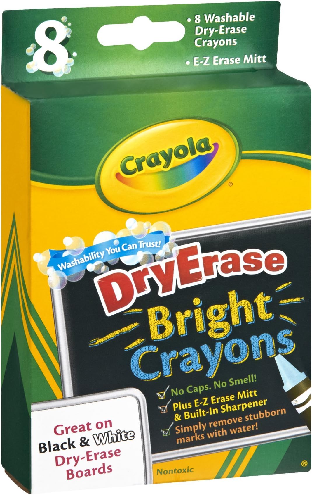 Crayola Dry Erase Bright Crayons 8 CT (Pack of 12
