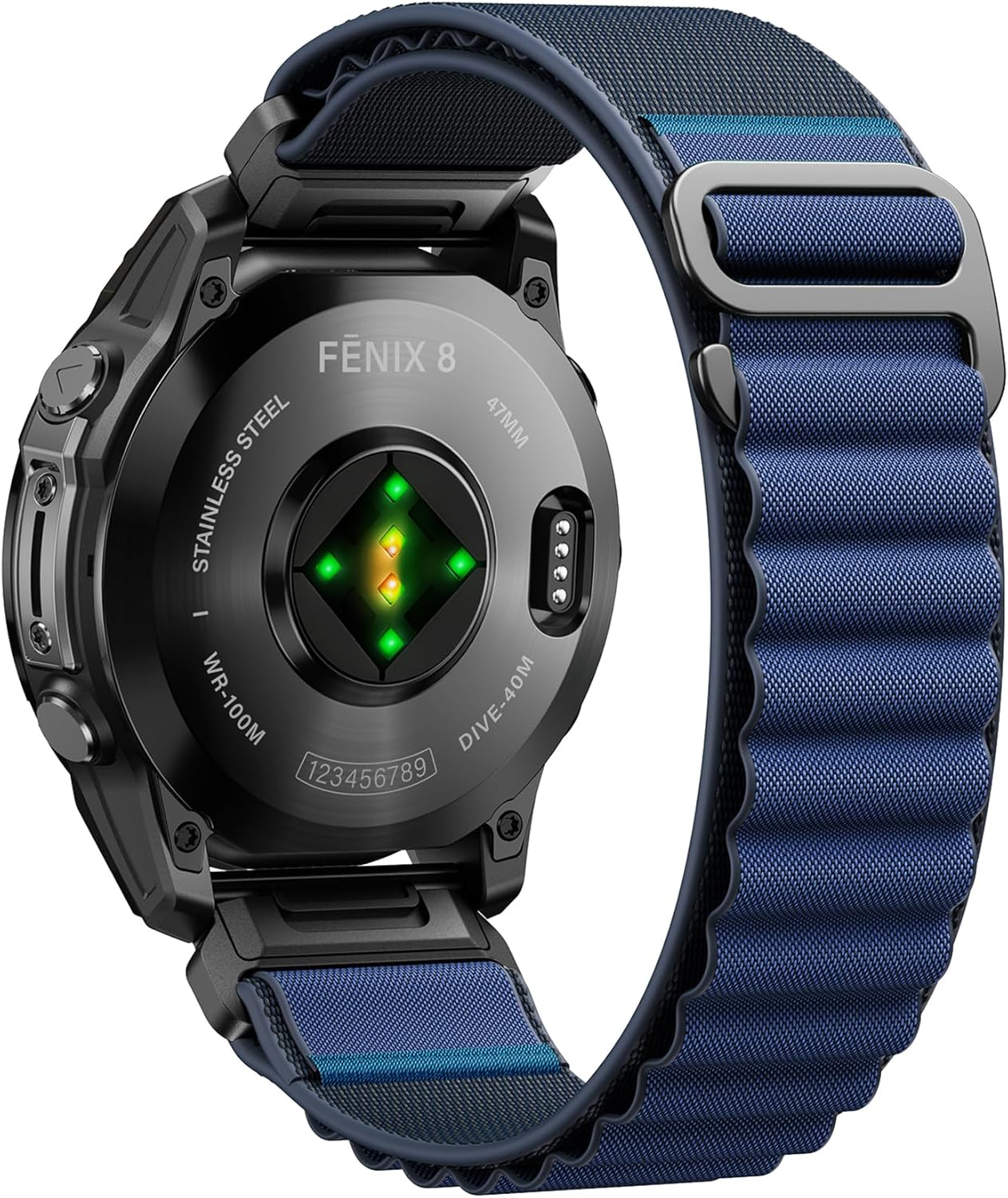 Alpine Loop Nylon Watch Band Compatible with Garmin Fenix 5/6/7/8 47mm, Quickfit 22mm Rugged Watch Bands for Garmin Epix Gen 2/Fenix 8 Pro 47mm/7 Pro/6 Pro/5 Plus/Forerunner 935/S62