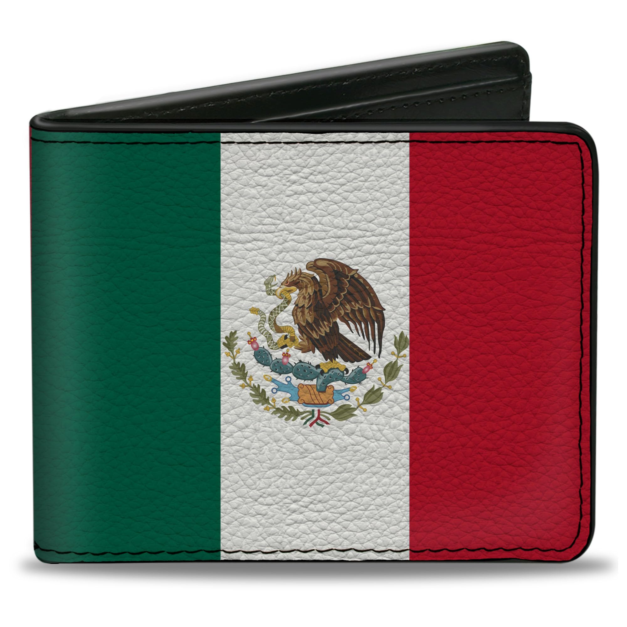 Buckle-Down Men's Standard Bifold Wallet Mexico, 4.0" x 3.5"