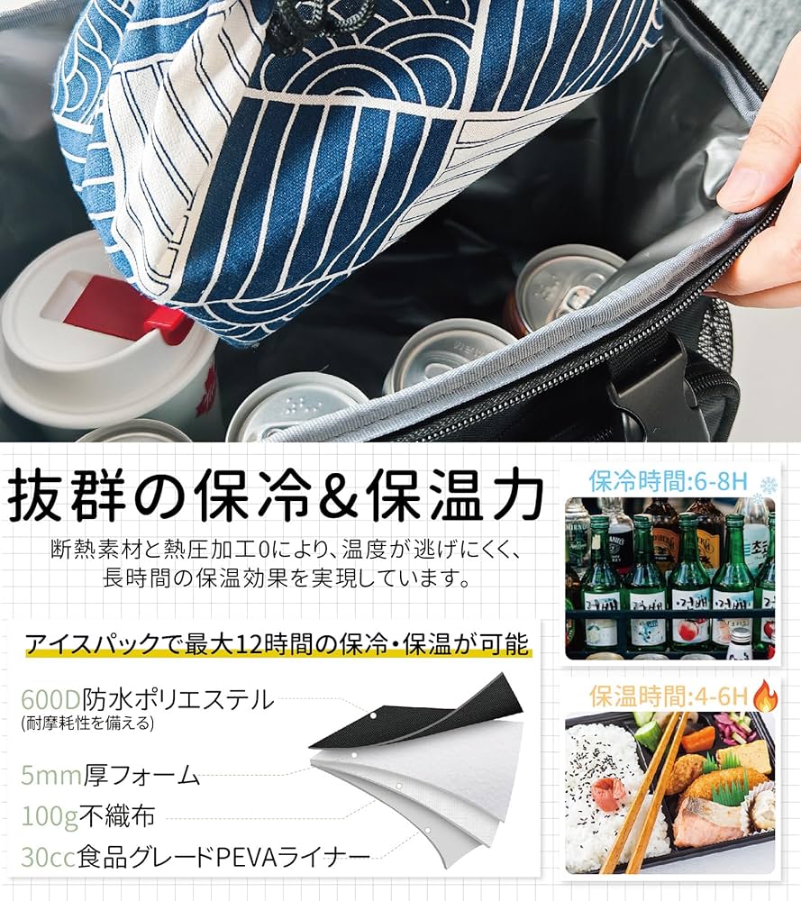 Amazon.co.jp: Lekesky クーラーボックス - 大容量 断熱 保温