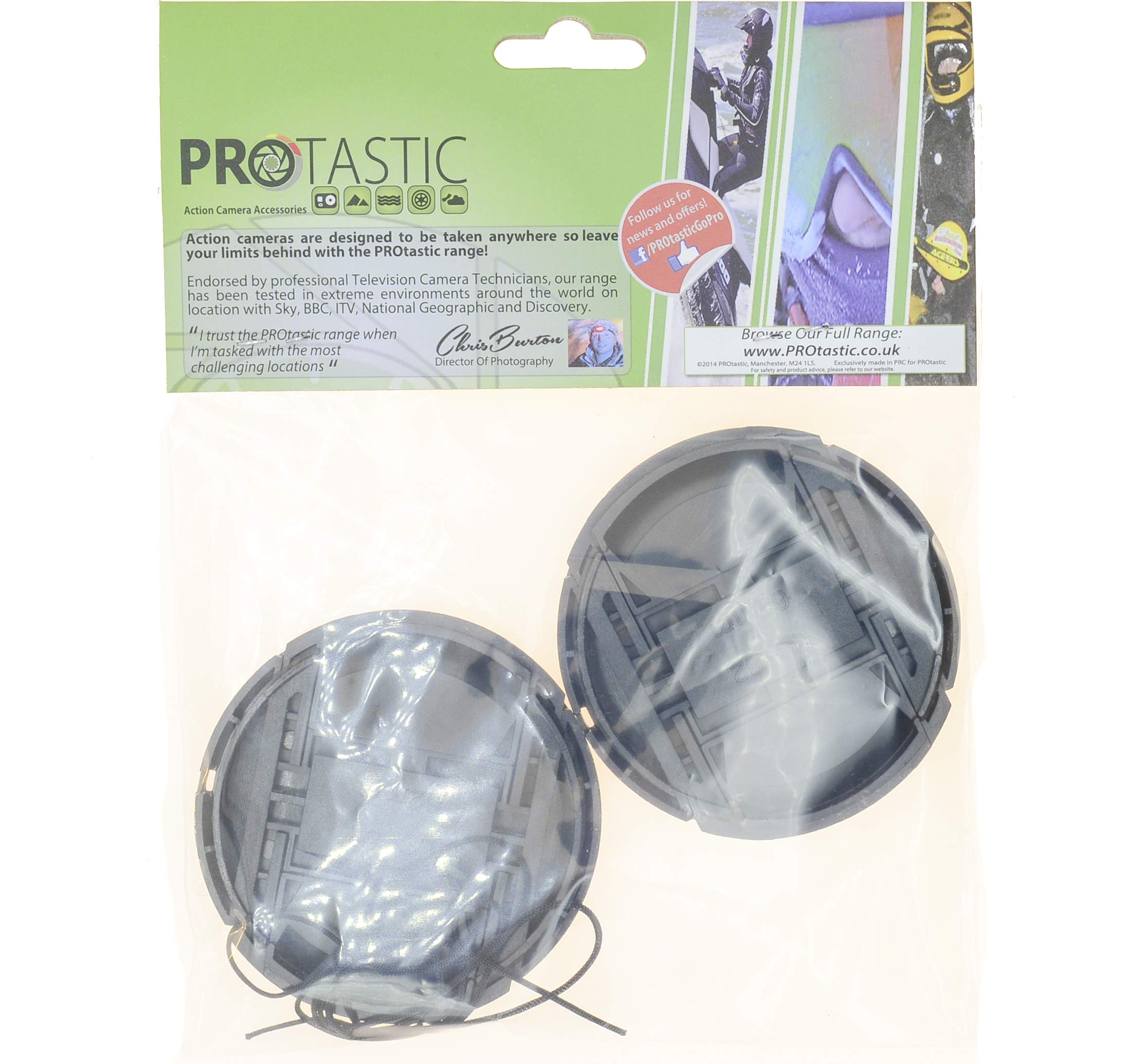 Protastic® 2x Tappo Copriobiettivo 82 Mm A Molla – Compatibile Nikon Canon Pentax LC-82 - 4