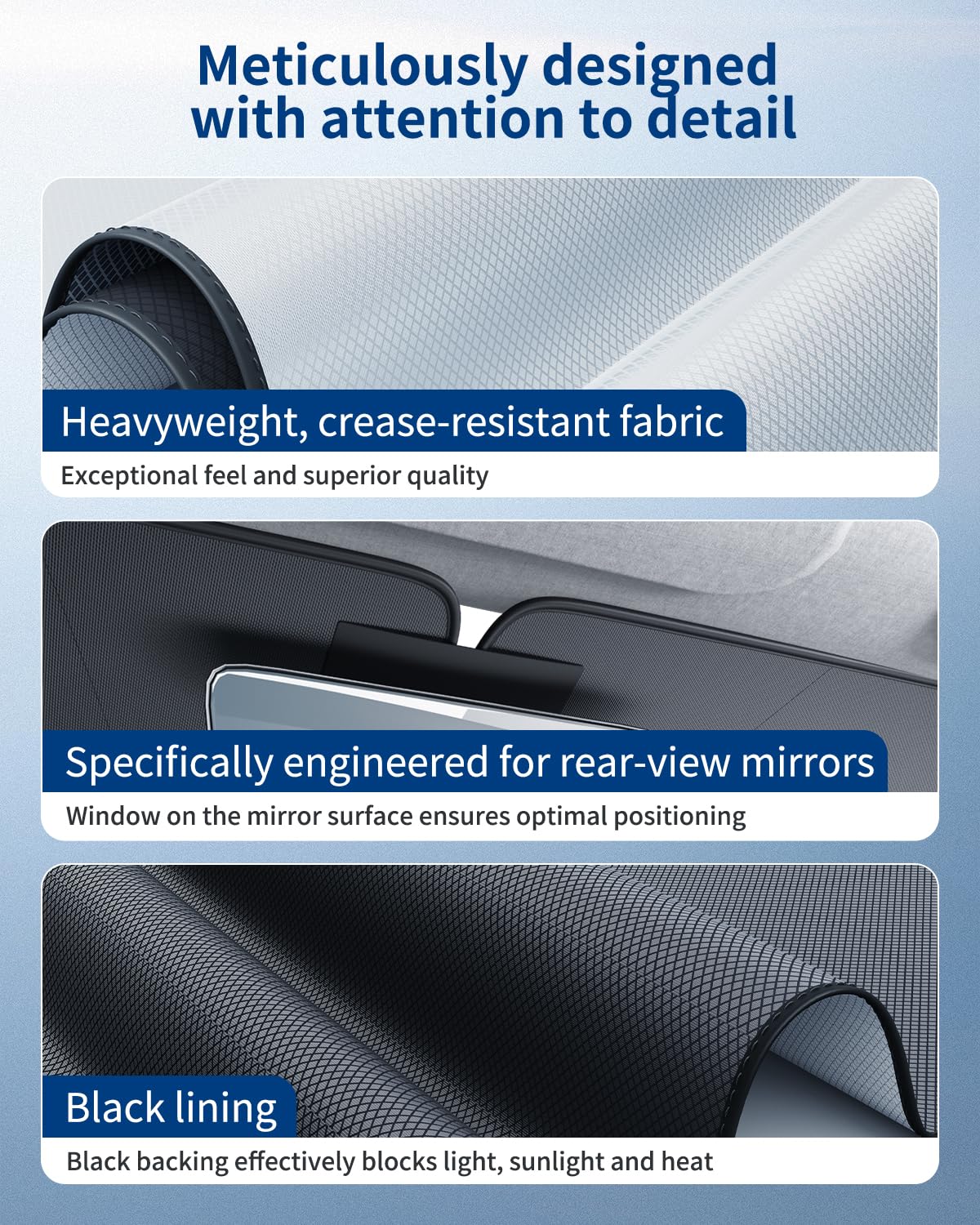 BIBIBO Compatible avec BMW Série 1 F20 F40 / Série 2 F22 F44 2011-2019, Protection Solaire, Pare-Brise Avant, Parasol de Voiture, Tissu Infroissable, Pare-Soleil intérieur, Pare-Brise BMW 1 pièce