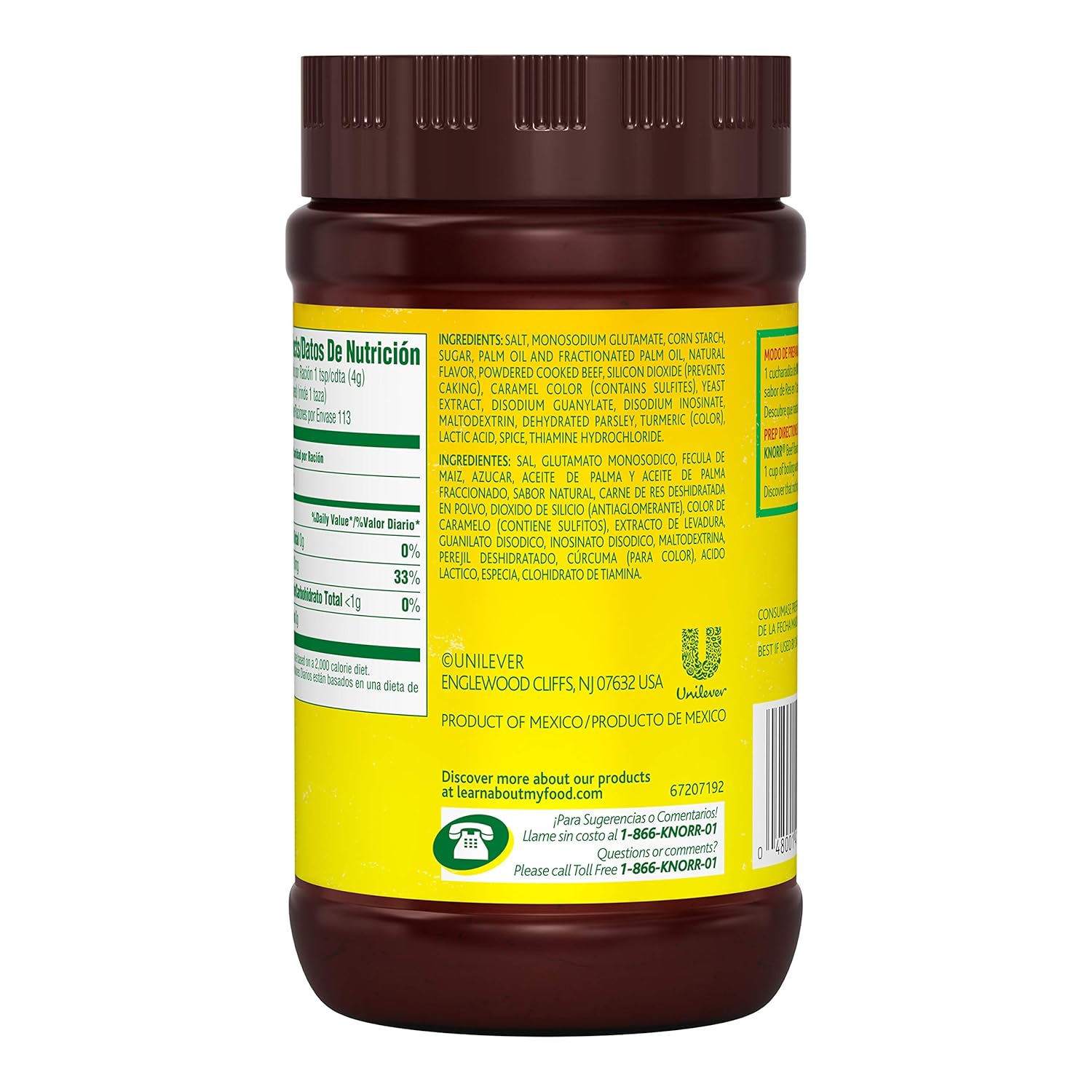 Knorr Granulated Bouillon Beef 15.9 oz, 12 Count