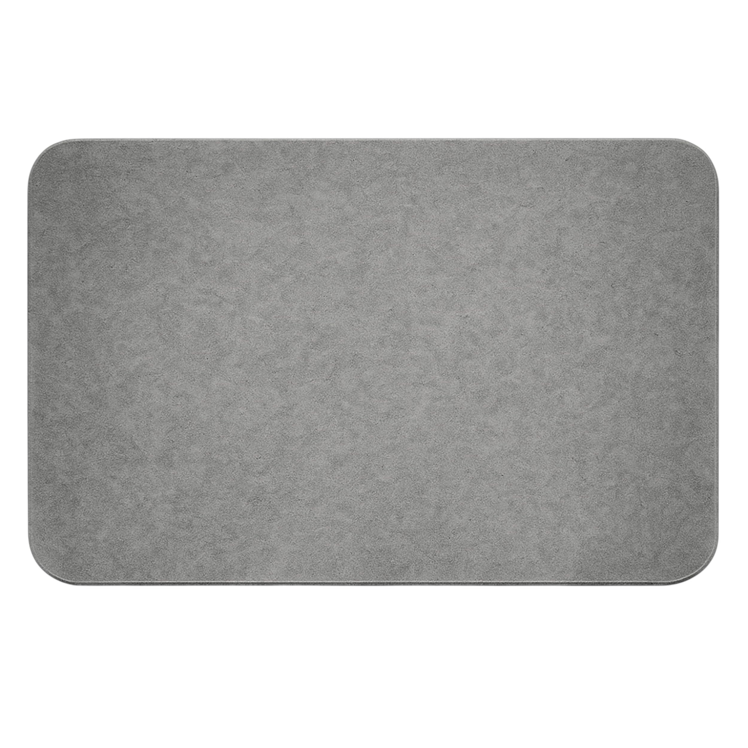 TIENDA EURASIA – Alfombra Baño | Material 100% Diatomita | Superficie Súper Absorbente | Secado Rápido | Antideslizante | Medidas 60x39 cm | Rectangular (Gris)