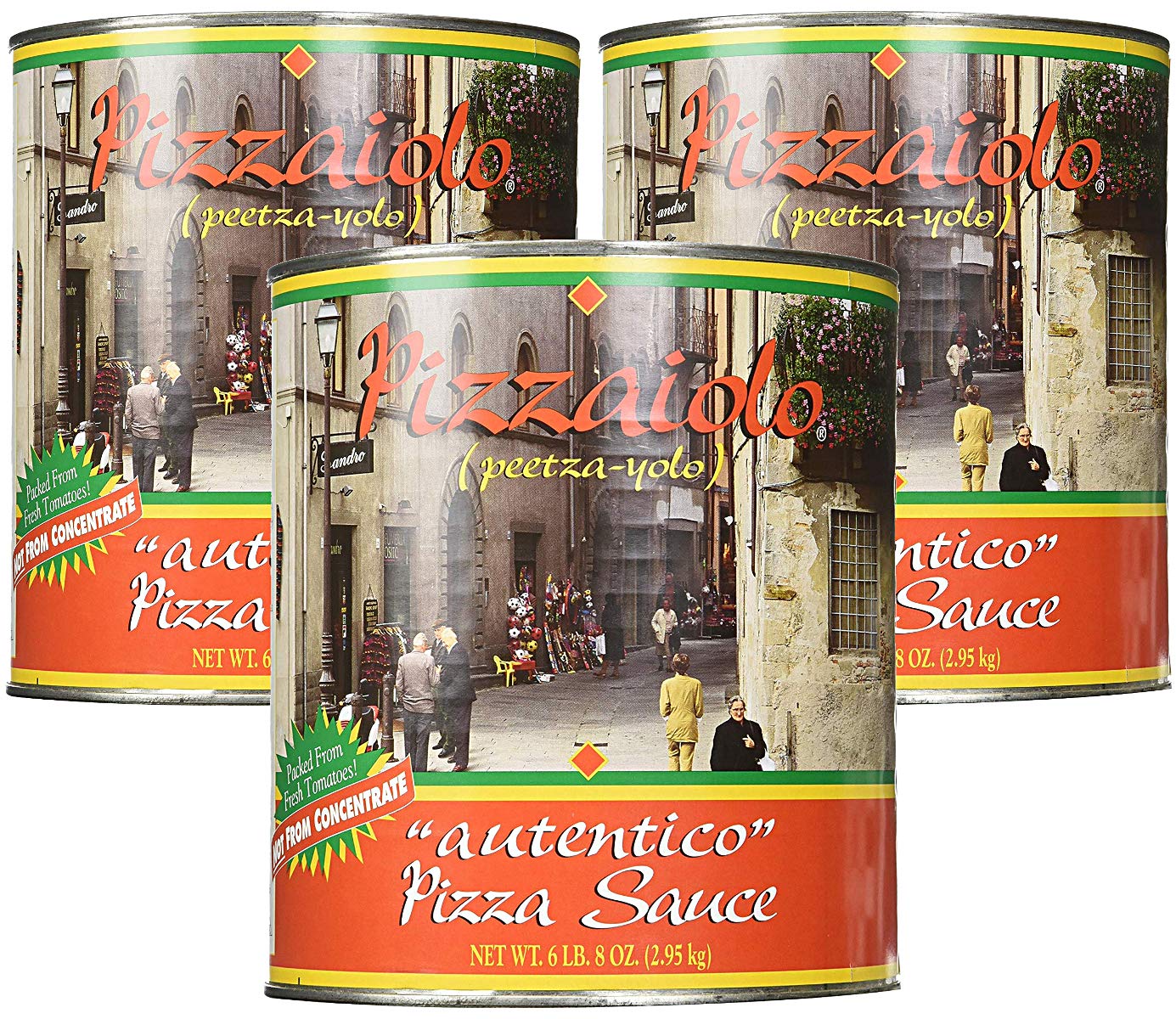 Pizzaiolo Authentico Pizza Sauce,102 oz (Pack of 3) by Stanislaus – 102 oz