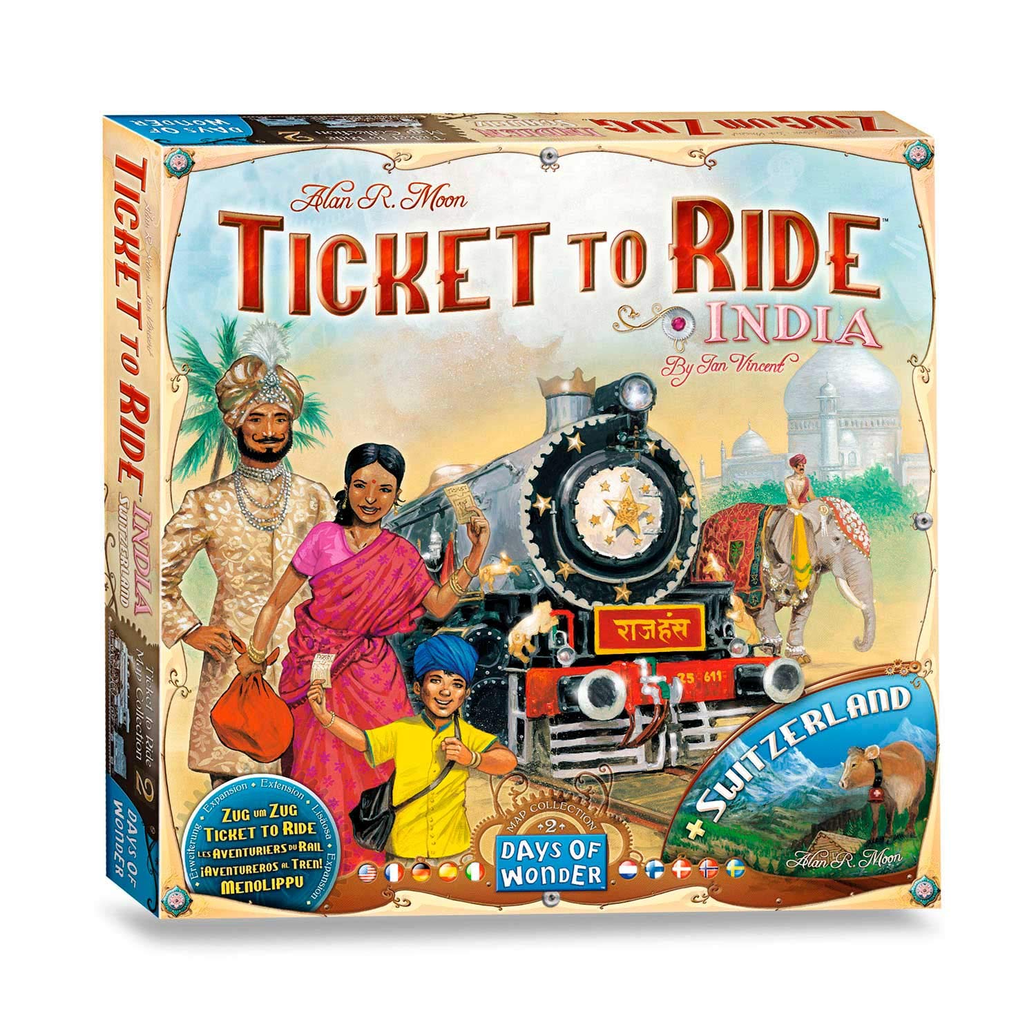 Asmodee Ticket to Ride: India Map Collection 2 - Board Game Expansion Set for 2-5 Players, Ages 8+