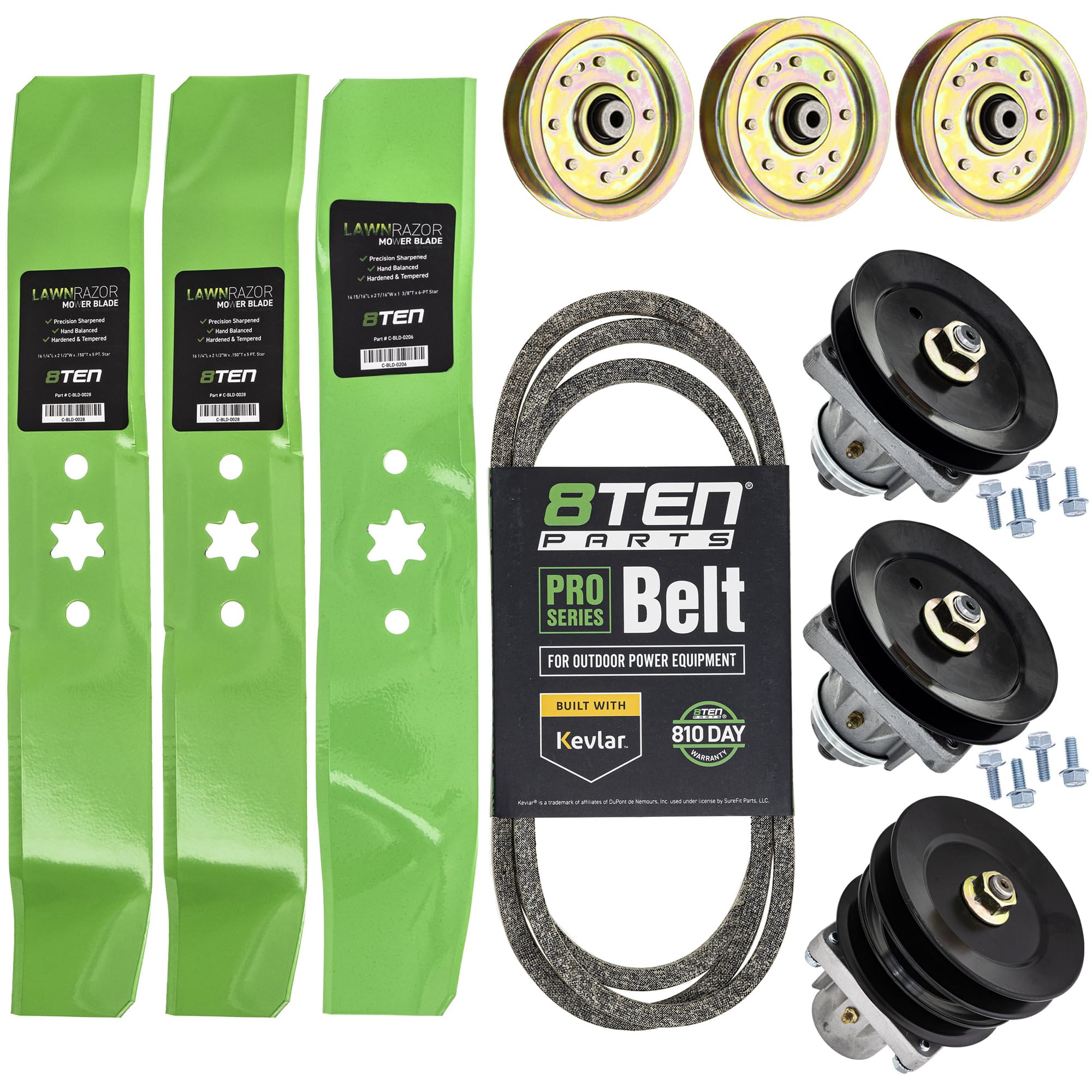 Amazon.com : 8TEN Deck Rebuild Kit for Exmark 46 inch White