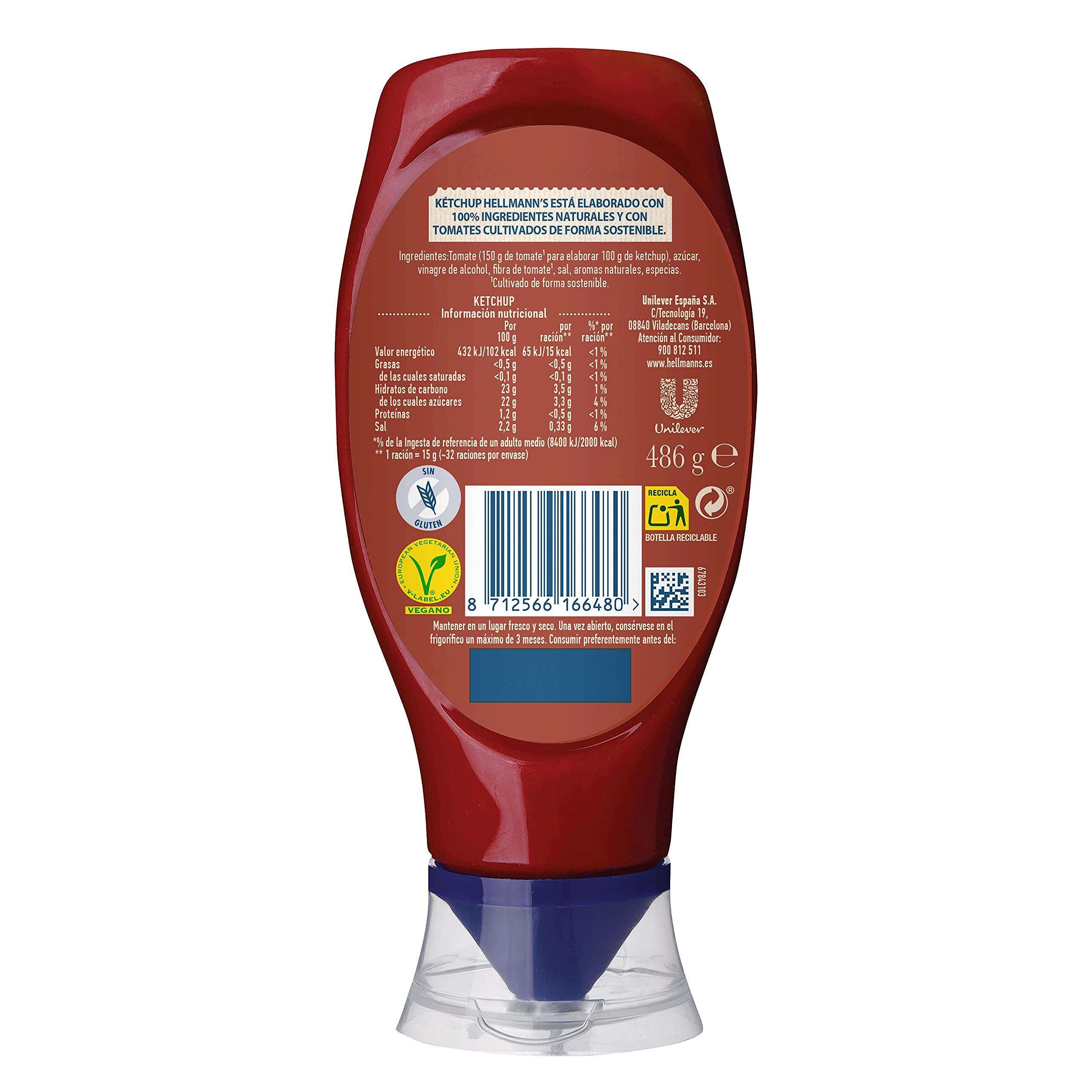Hellmann's Bocabajo Salsa Kétchup 468 g