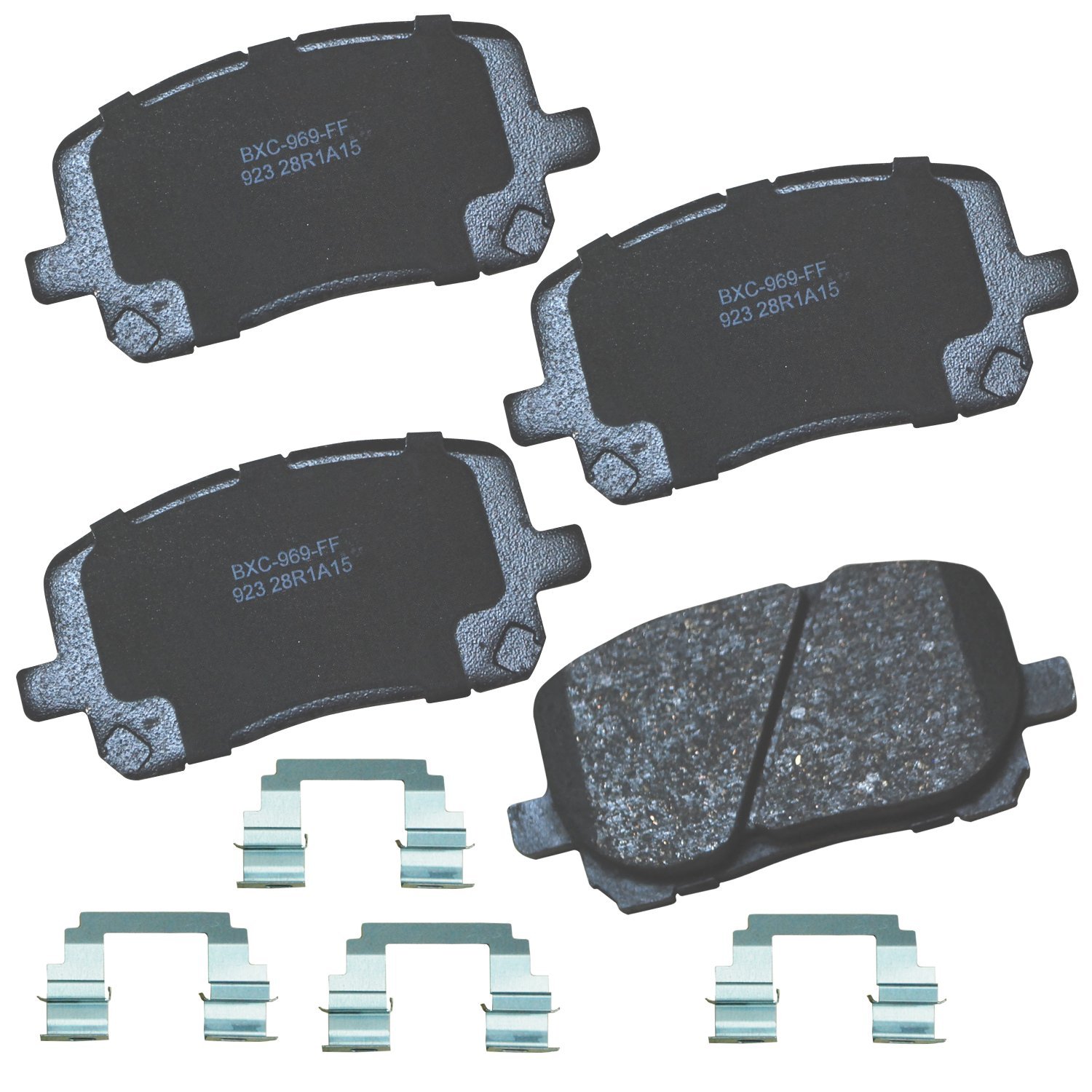 Bendix Premium SBC923 Ceramic Front Brake Pads for Pontiac Vibe 2008-2003, Toyota Corolla 2008-2003, Matrix 2008-2003