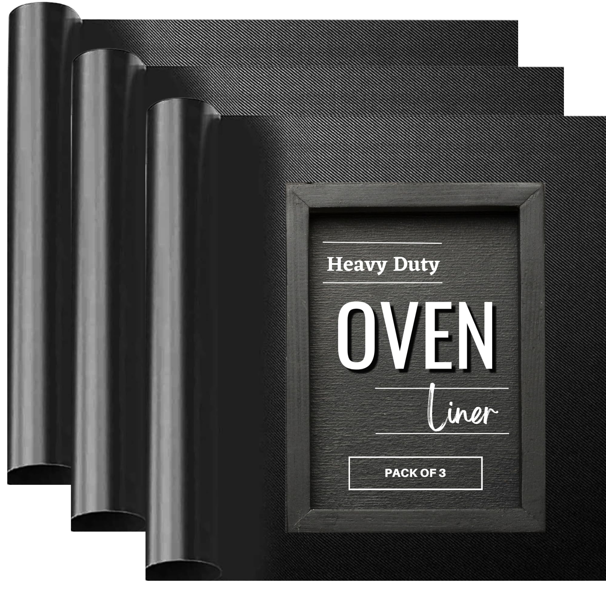 Lxrious Large Oven Liner 3 Pack, Extra Thick 40x50cm Non-Stick Oven Liners for Fan Assisted Ovens