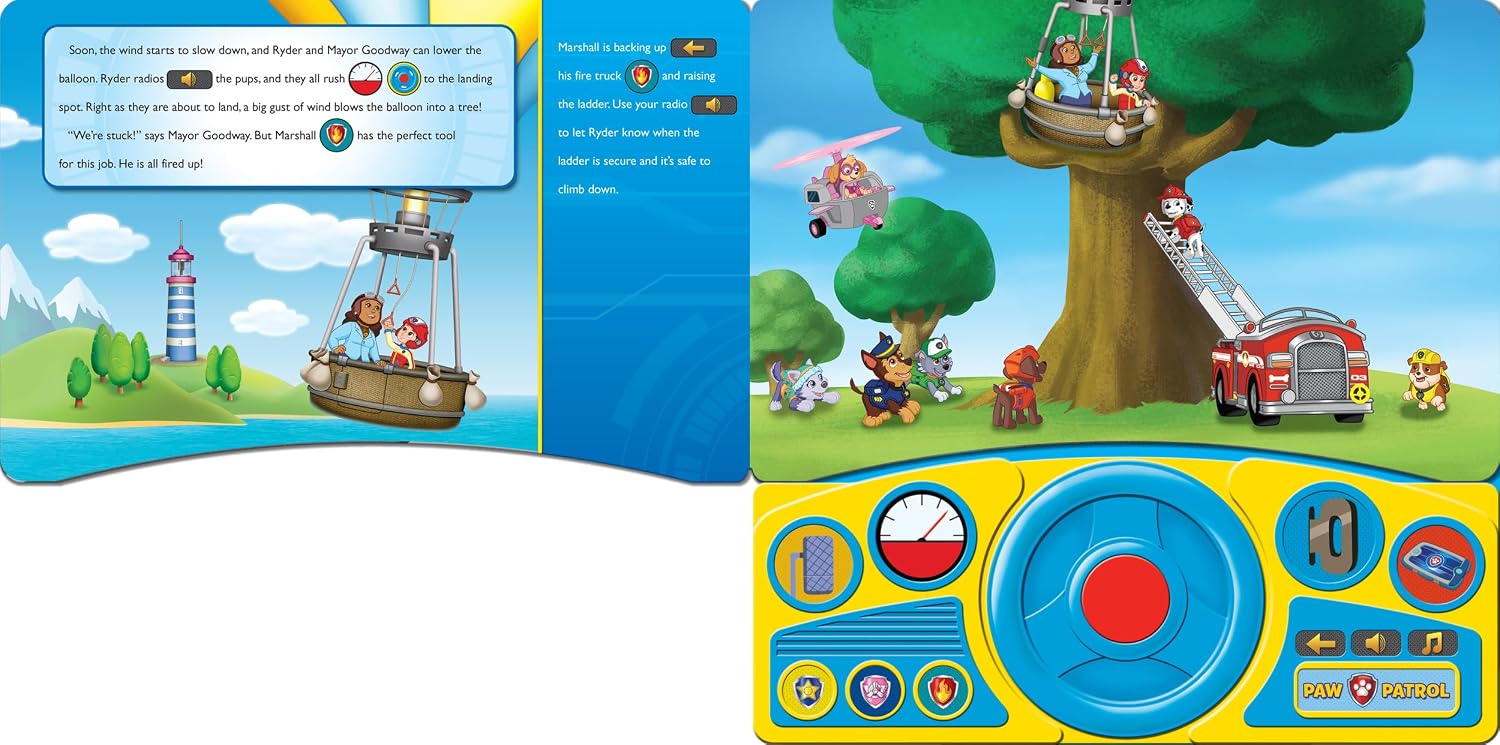 Steering Wheel Book: PAW Patrol Ruff-Ruff Rescue Vehicles (Play-A-Sound)