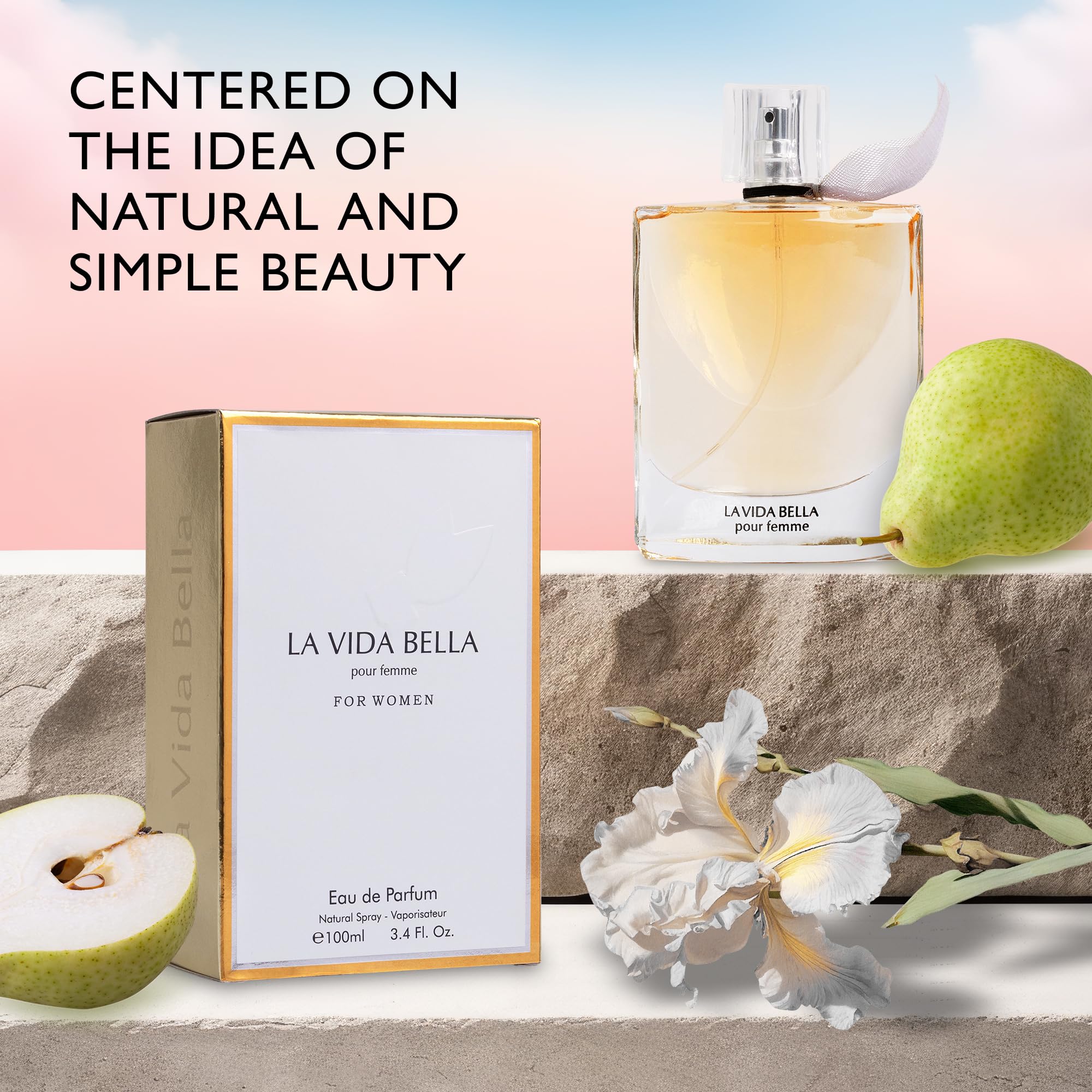 La Vida Bella Eau De Parfum for Women - Floral Fruity Fragrance