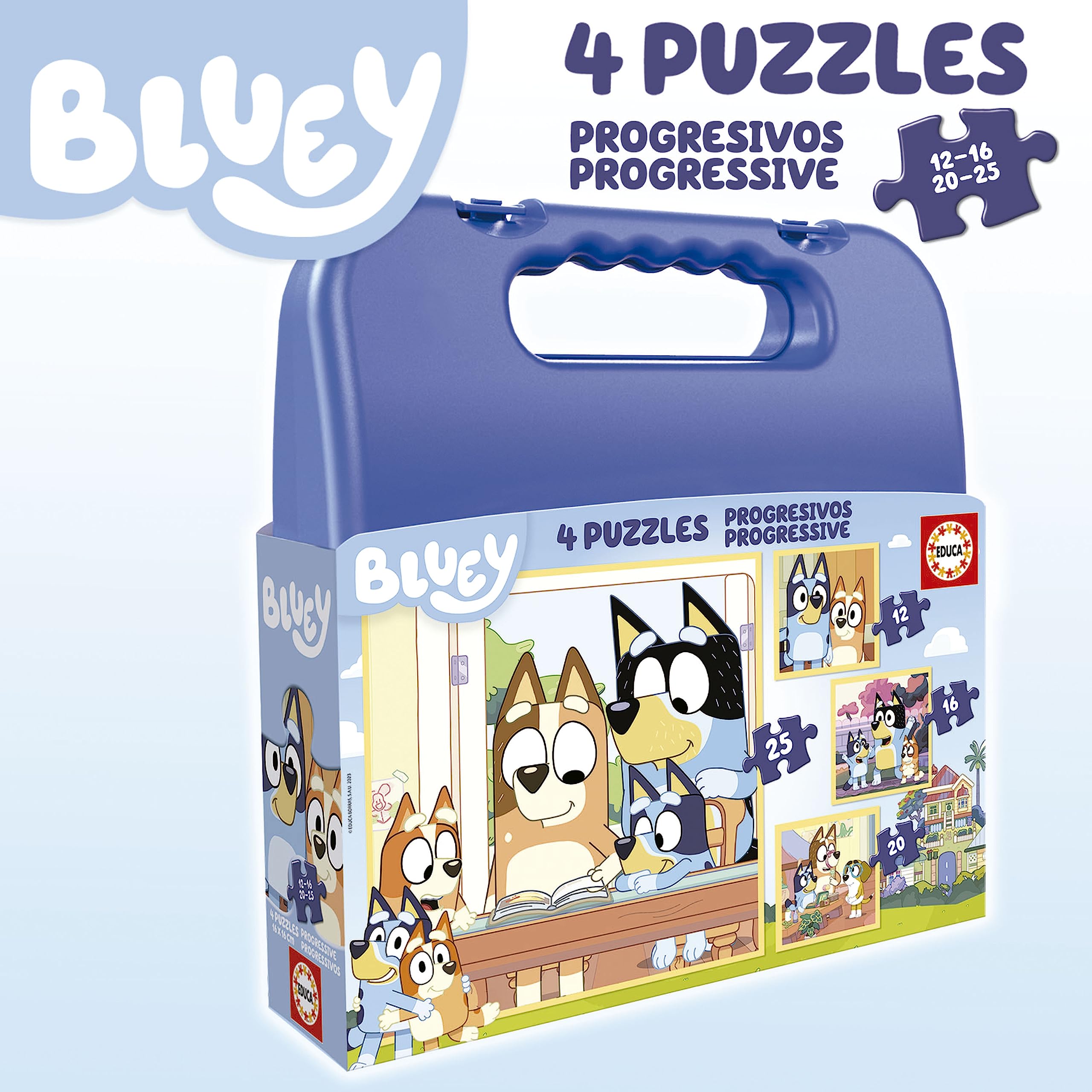 Educa - Puzzle Battle Landscapes – Gioco Da Tavolo 7+ – 12 Puzzle Da 42 Pezzi – Sfida Di Velocità E Osservazione Per 2+ Giocatori - 4
