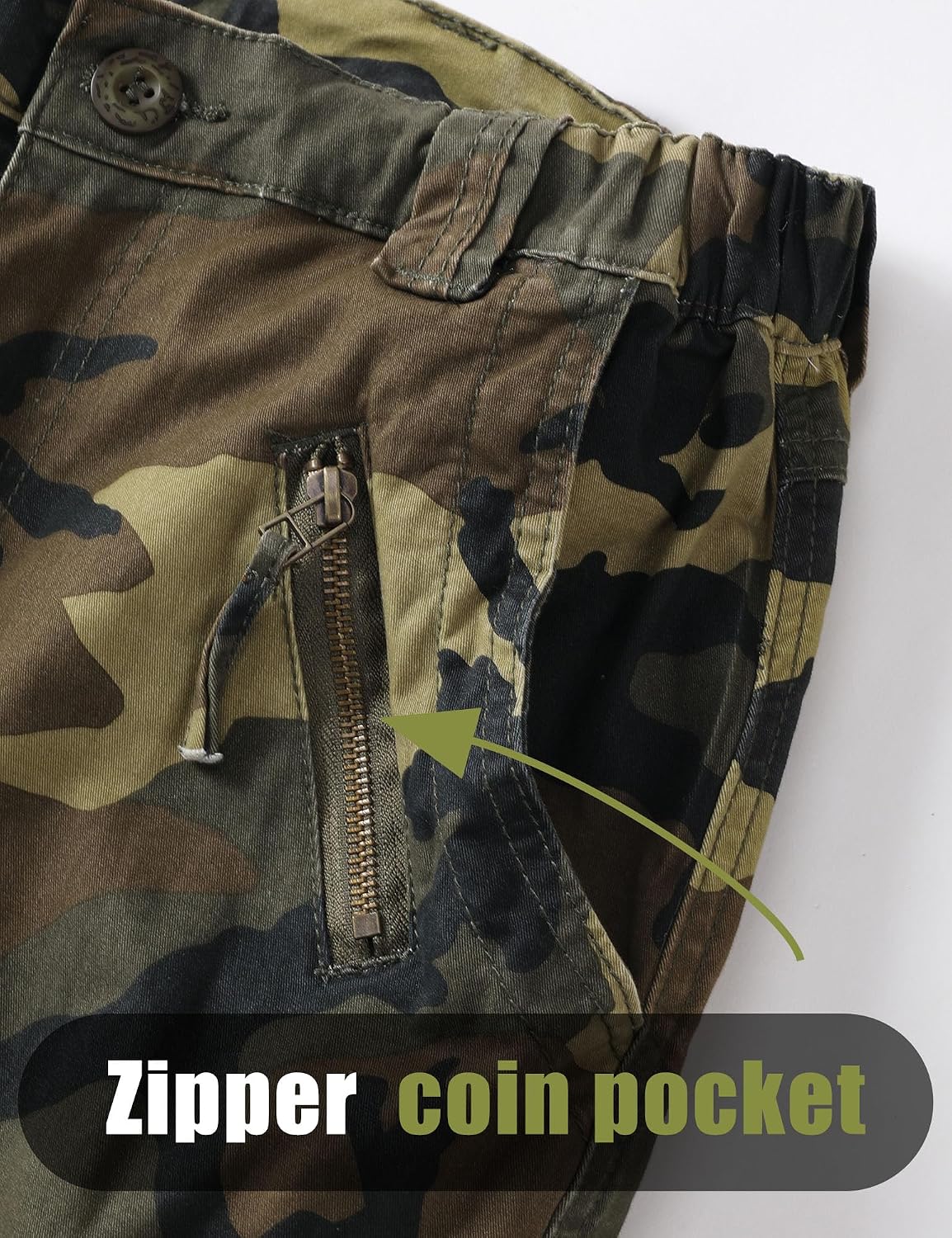 Camo Cargo Pants for Women Casual Work Combat Ripstop Hiking Pants with 9 Pockets