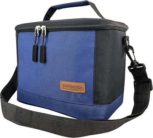 Yuzerfortalbe Lonchera para mujeres y adultos lonchera aislada a prueba de fugas reutilizable con hombro ajustable extraíble para el trabajo picnic