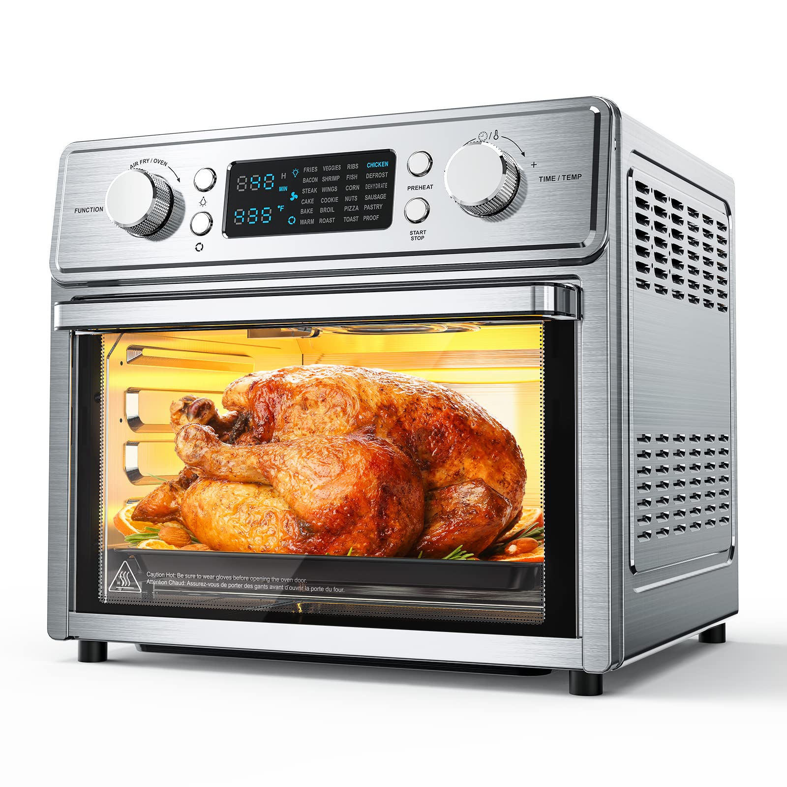 Buy Air Fryer Oven, 24 in 1 Air Fryer Toaster Oven with 25L Large