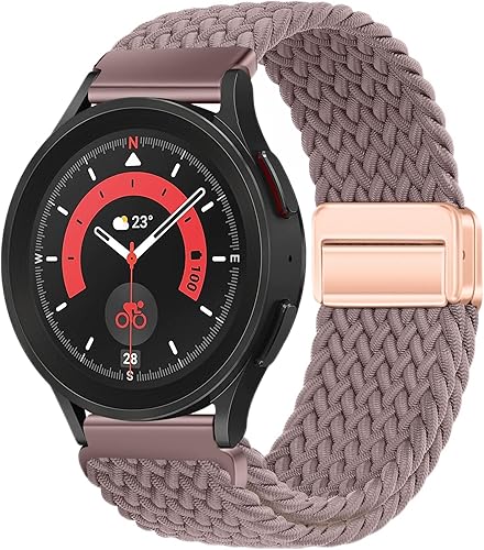 Miniatura 2 de 20mm Watch Band Compatible with Samsung Galaxy Watch 654 40mm 44mmWatch 5 Pro 45mmWatch 64 Classic Band 43mm 47mm 42mm 46mm, Magnetic Nylon