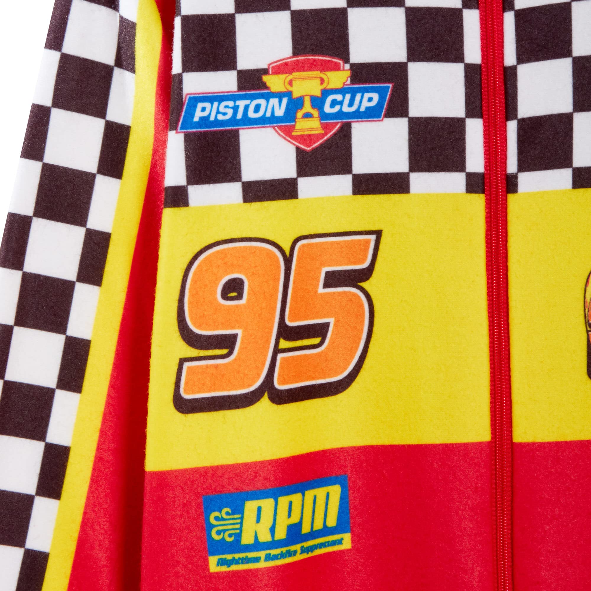 Disney Cars Onesie for Boys Racing Car Driver Dress Up all in One Kids Lightning McQueen Fleece Sleepsuit Pjs