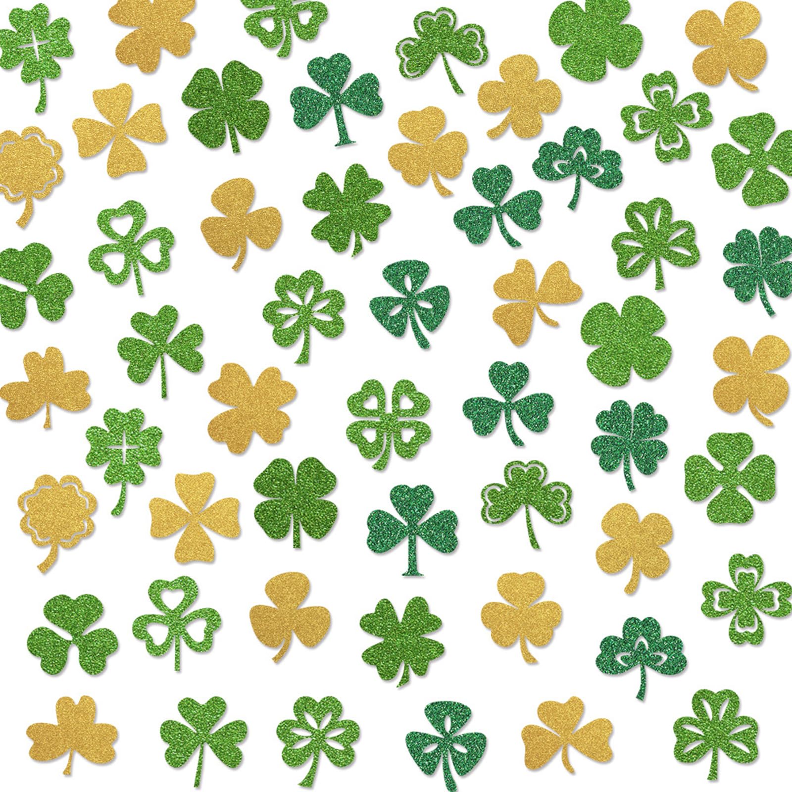 Buxuaaaa Irish Festival Confettis Decoration Arrangement Accessories Four Clovers Paper Table Scatters Accessory Irish Festival Accessories