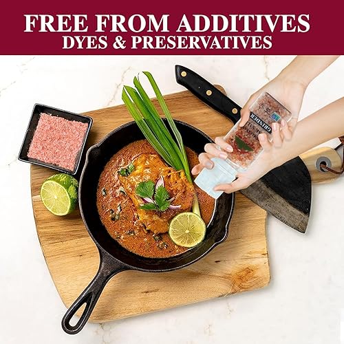 Miniatura 7 de Himalayan Chef Sal rosada del Himalaya de grano grueso, tarro de boca ancha con sal gruesa de corcho, rosa, 17.5 onzas