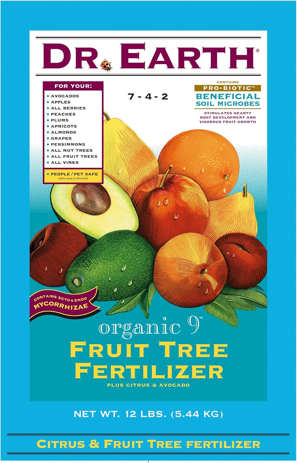 Organic Fruit Tree Fertilizer (12 Lbs) [Set of 5]