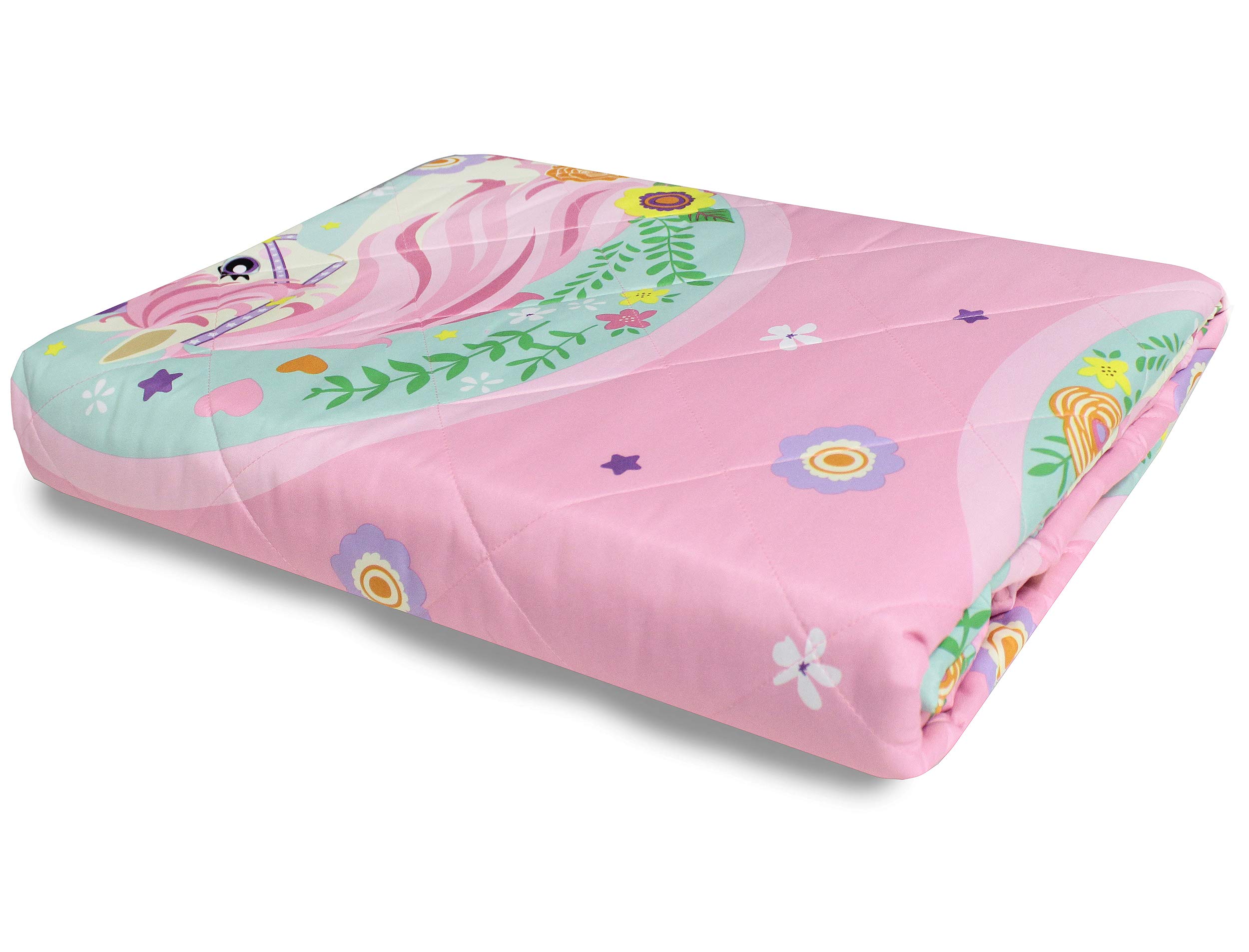 hermet Unicorno Copriletto Trapuntato Letto Singolo Una Piazza, Trapuntino Primaverile 170 x 260 cm