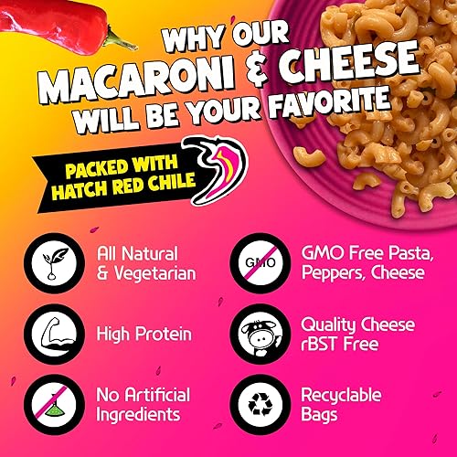 Miniatura 7 de Fishski Easy Prepare New Mexico Hatch - Macarrones y queso con queso cheddar (2 paquetes de 6 onzas) 6.00 oz cada uno