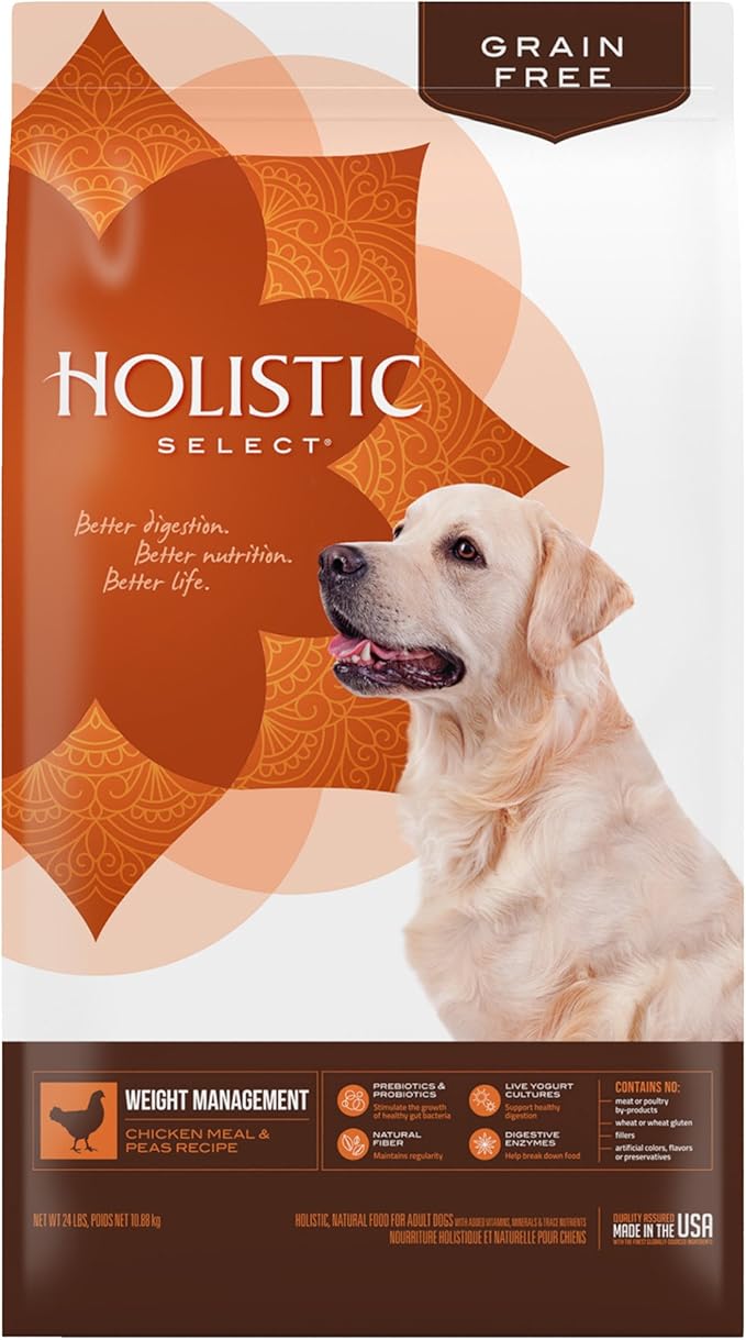 Amazon.com: Holistic Select Natural Grain Free Dry Dog Food, Weight ...