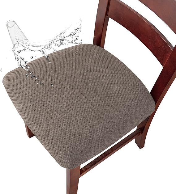 Genina Seat Covers for Dining Chairs Cover 100 Waterproof Dining Room Chair Seat
