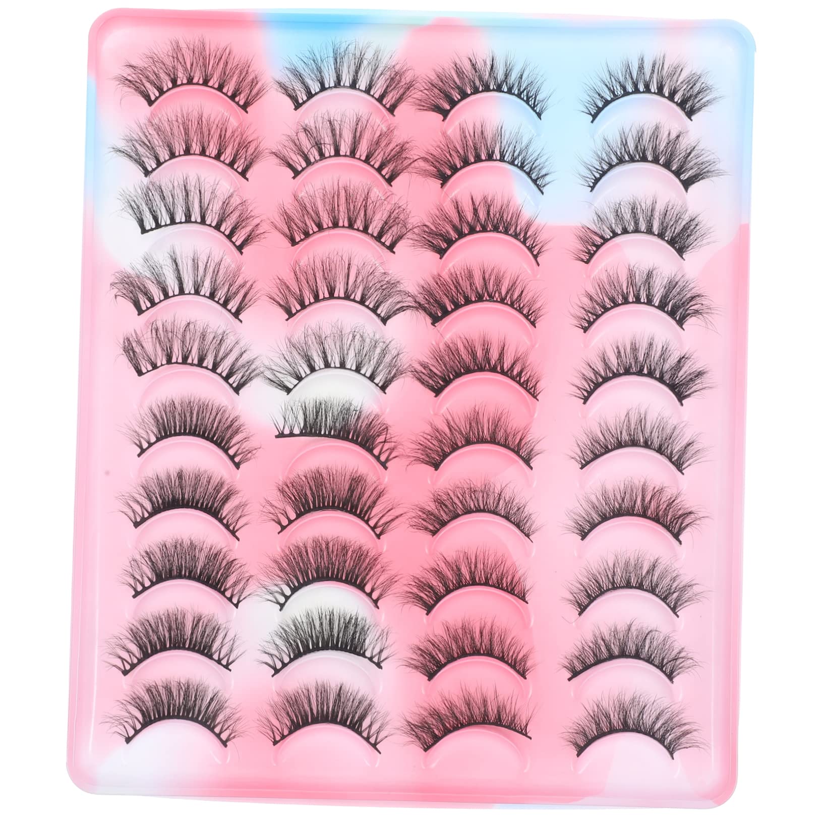FOMIYES 100pares Pestañas Postizas De Pestañas De Imitación De Extensiones De Ojos Ligera Para Uso Diario y Fiestas Sin Irritación Fáciles De Limpiar y Adaptar