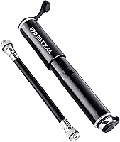 PROBIKETOOL Mini Bike Pump: Compact Portable Tire Inflator for Presta & Schrader - 100 PSI Fast Inflation, Road MTB BMX Compatible