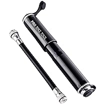 PRO BIKE TOOL Mini pompa per bicicletta, adatta a Presta e Schrader, ad alta pressione, affidabile, compatta e leggera, per pneumatici da strada, mountain bike e BMX