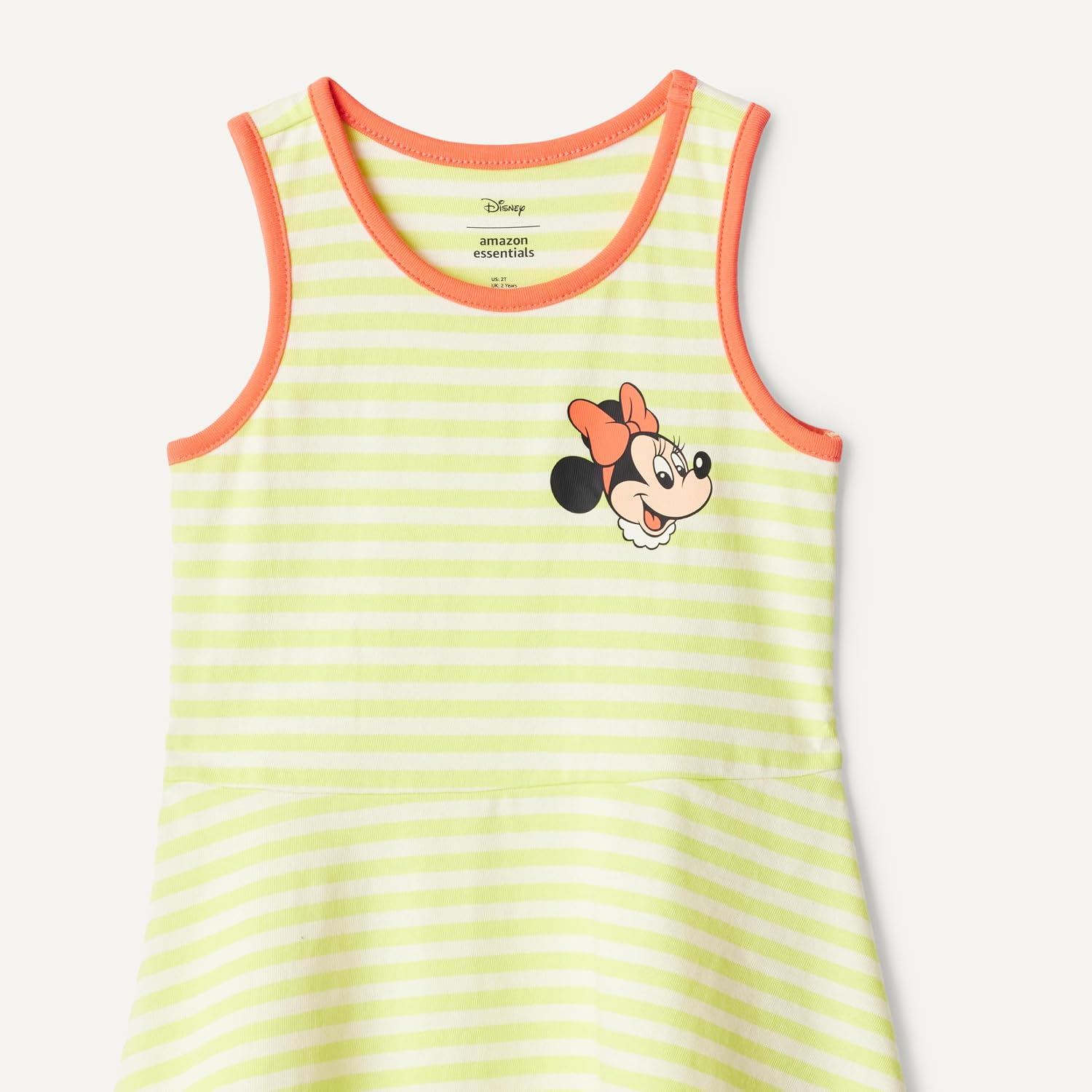 Amazon Essentials Girls and Toddlers' Fit and Flare Knit Sleeveless Tank Dress, Pack of 2