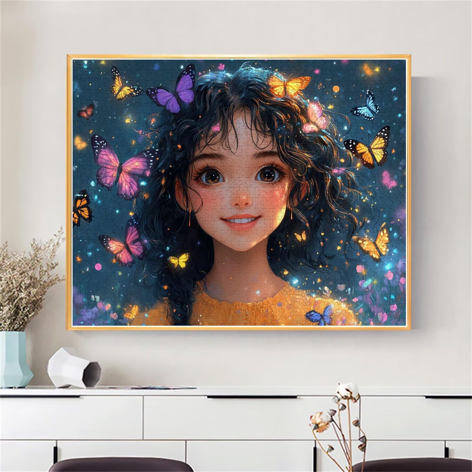 Puzzle Erwachsene 2000 Teile Mädchen Schmetterling Educa Jigsaw für Kinder ab 8 Jahren Mädchen Jungen, Erwachsene Impossible Klassische Puzzles, Anspruchsvoll Spielspaß, Als Geschenke 70x99cm t-768