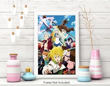 The Seven Deadly Sins Anime Poster and Prints Unframed Wall Decor 12x18