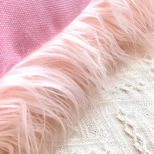 Miniatura 4 de OurWarm Juego de 2 fundas de almohada esponjosas de piel rosa de 18 x 18 pulgadas, fundas de almohada de piel sintética de lujo estilo merino,