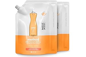 Method Plant-Based Dish Soap Refill Mega Pack: Cut Through the Grease for a Sparkling Clean!